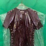 Dust-proof plastic cover for suits or dresses