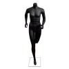 Mannequin headless runner woman in black matte