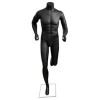 Mannequin headless runner man in black matte