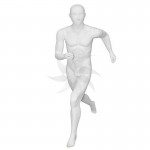 Man mannequin without traits runner white matt