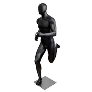 Mannequin Mann ohne Features Läufer schwarz matt