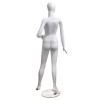 White lacquered lady mannequin with hand on hip and foot forward 