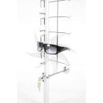Glasses wall display with anti-theft device