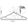 Round plastic hanger with bar and notches 27, 35 or 40 cm.