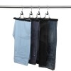 Percha de metal revestida de PVC para falda y pantalón 26 cm. Color negro