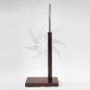 Rectangular wooden base 60cm. wooden mast 35cm. metal tube 