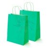 Kraft paper bag with handles various colors and sizes