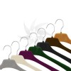 Velvet flocked tailoring hanger in various colors of 40 cm.