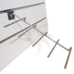 Multiple hooks with five rods to expose products