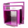 Display cube in lacquered wood in various sizes and colors