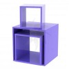 Purple display cubes