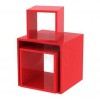 Display cubes red