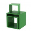 Cubos expositores color verde