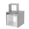 Medium white cube