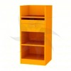 Reception desk in orange