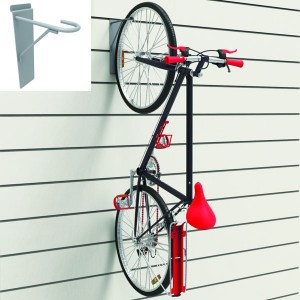 Bike display hook for panel slat