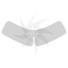 Plastic butterfly for shirt collars (100 units)