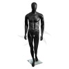 Mannequin man in black matte model Bruce