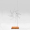 Rectangular wooden base 100cm. metal mast 90cm. extensible