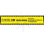 Self-adhesive poster for social distancing MOD. 1 yellow