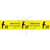 Self-adhesive poster for social distancing MOD. 2 yellow