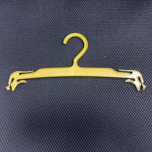 Gold plastic hanger for lingerie 22-26 cm.