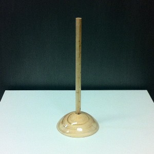 Wooden base for miniature bust form height 28.5 cm.