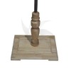 Rectangular wooden base 60cm. wooden mast 35cm. metal tube 