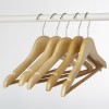 Wooden hanger with notches 30 cm.