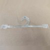 Cintre pour lingerie 26 cm. en plastique transparent avec gravure sérigraphiée