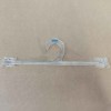 Cintre pour lingerie 26 cm. en plastique transparent avec gravure sérigraphiée