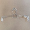 Hanger for lingerie 27 cm. made of transparent plastic with screen-printed carving