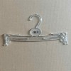 Hanger for lingerie 25.5 cm. made of transparent plastic with screen-printed carving