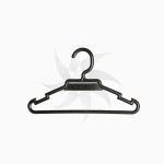 Round plastic hanger with bar and notches 27 cm. (125 units)
