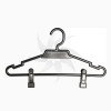 Round plastic hanger with bar, notches and clips 40 cm. (50 units)