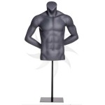 Male torso form with arms of fiberglass + Base