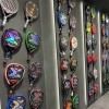 Display of padel rackets or tennis rackets for slat panel MOD.1