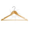 Wooden hanger with bar and notched 45 cm.