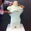 Cotton liner for male bust form with legs