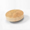 Flat wood cap for bust forms