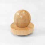 Tapa de fusta plana rematada bola per bustos