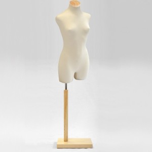 Pack Busto donna con gambe + Base di legno rettangolare + Tappo in legno piana