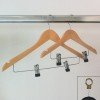 Wooden hanger with clips 45 cm.