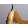 Curved wooden hanger with bar 45 cm.