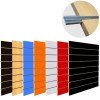 Panel slats in DMF melamine board with aluminum guides