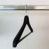 Flat plastic hanger with bar, 43 cm.