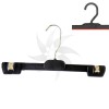 Plastic hanger for skirt and trousers with clips, 28-33-37 cm.
