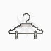 Round plastic hanger with bar, notches and clips 27, 35 or 40 cm.