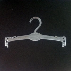 Transparent plastic hanger lingerie 25-27,5-30 cm.