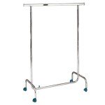 Economic clothes rack fixed height 100cm. in length with wheels